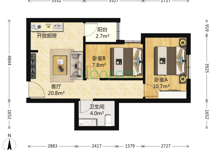 北京房产网>北京小区>丰台小区>菜户营小区>鹏润家园>鹏润家园户型图>