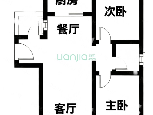 单位房 集中供暖 采光好 精装修带车位-户型图