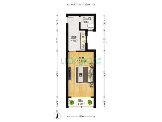 辽源二村 1室0厅1卫 0平方