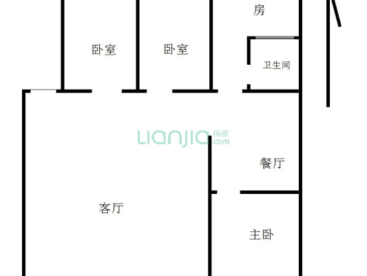 范阳中路南侧，生活和交通都比较方便，户型南北通透-户型图