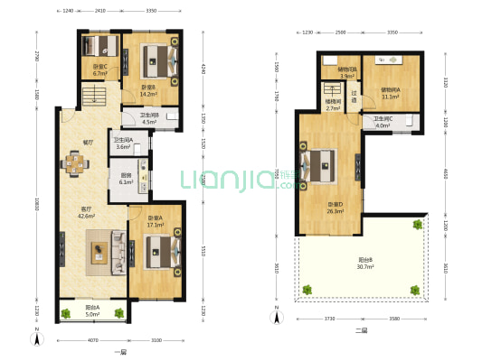 雅阁花园 4室2厅3卫 0平方