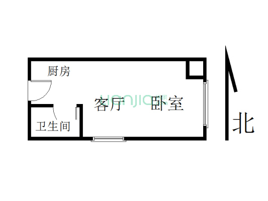 九龙广场 精装 有证 家具齐全 可贷款-户型图