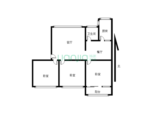 房子满五唯一，现在空置中，简单装修随时看房-户型图