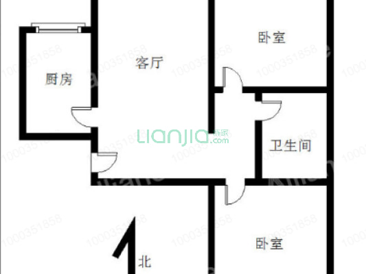 格局方正 采光充足  配套齐全 交通便利 838车站-户型图
