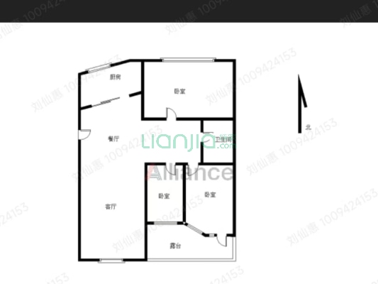 户型介绍此房所在楼栋步梯三室一厅一-户型图