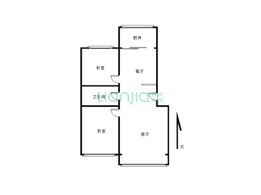 秦州区安居小区2-2-1-1 75.70m²-户型图