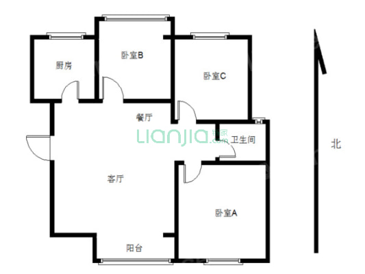 啤酒厂小区 3室2厅 南