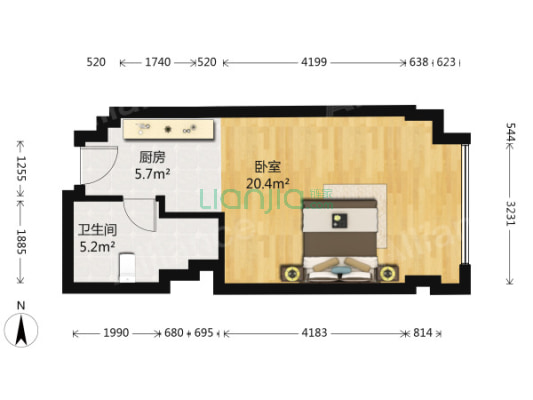 昆山城东开发区中冶昆庭单身公寓出售