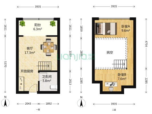 精装修 小区绿化好 沿河  LOFT