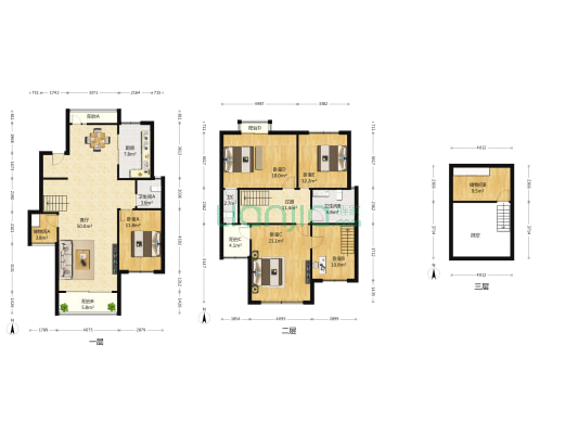 秦淮绿洲东苑 5室1厅3卫 194平方