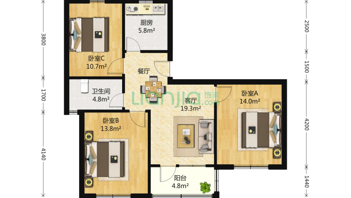 广顺小区二手房实景图