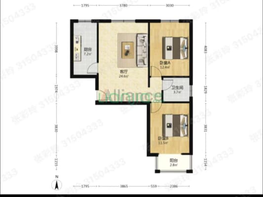 范阳路  宏远裕隆   电梯房-户型图