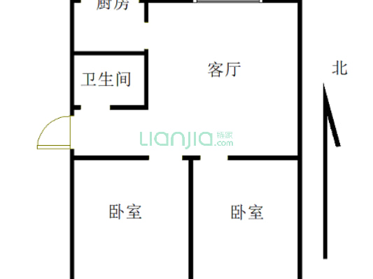 二康旁边，中间三层，生活方便，满五税费低-户型图
