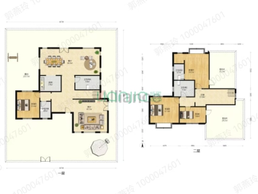 京都颐和城 4室2厅 南 北-户型图