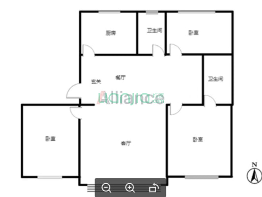 小区位置购物交通方便     小区物业好   环境优美-户型图