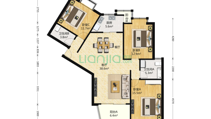 顺德苑二手房实景图