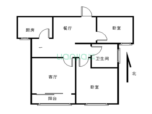 建业壹号城邦（东区）3-1-1-1  88.50m²-户型图