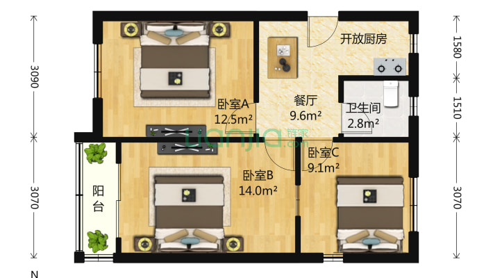 中山北一路310弄二手房实景图