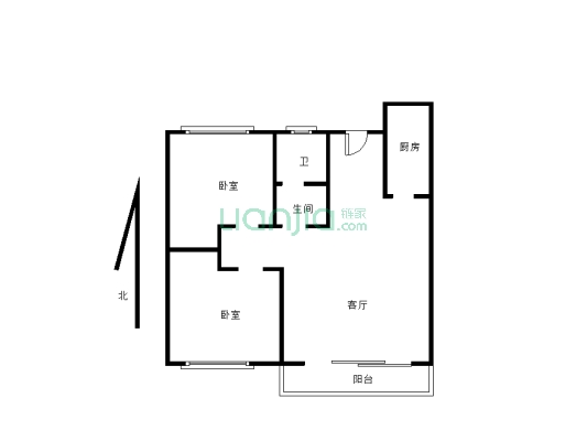 金海嘉苑 精装房 带家具家电  中间楼层-户型图