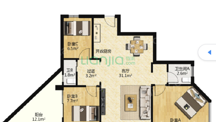 港湾花园二手房实景图
