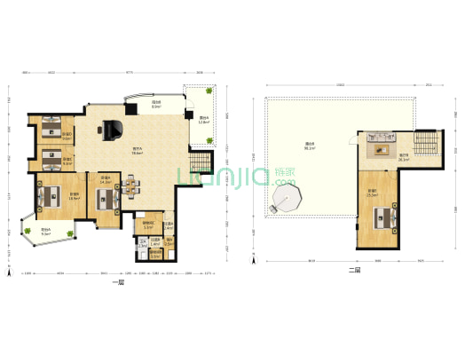 金成国际广场 5室2厅1卫 300平方