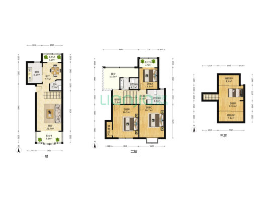 望源公寓 3室2厅3卫 133平方