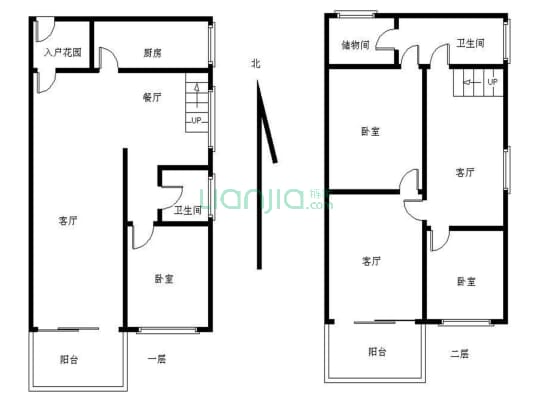 大复式4房双铁 复式2层 交通好