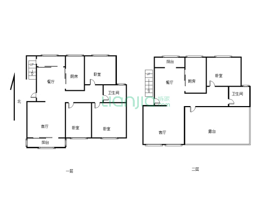 三室两厅一卫  简单温馨舒适  随时联系都可以看房-户型图