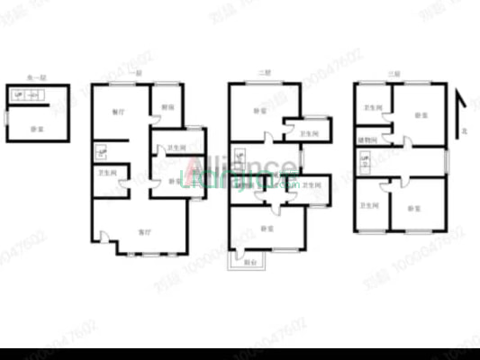 哈佛小镇子 大院子  还是精装修  您说哇塞不哇塞吧-户型图