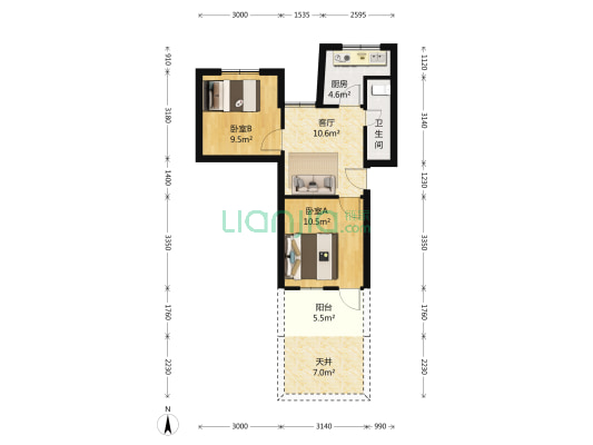 娄门下塘43-1号 2室1厅1卫 0平方