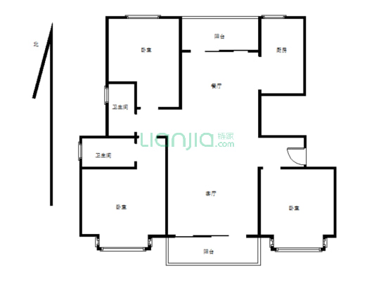 熙和园小区，洋房中上楼层，简单装修有证可以分期-户型图