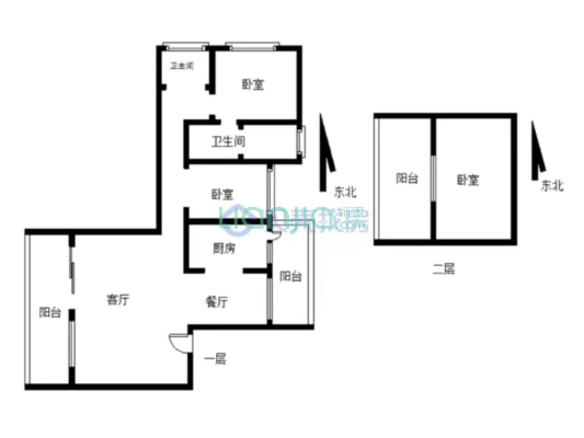 临 港挂弓山森林 旁丽雅打造经典户型.带车位-户型图