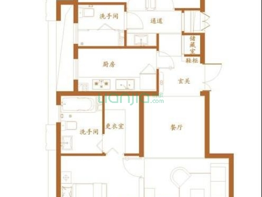 海域香廷 3室2厅 南