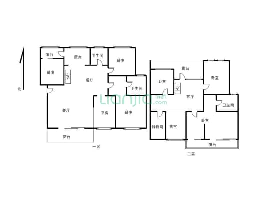 万基城市花园 4、5复式 5室2厅3卫有证可以按揭-户型图