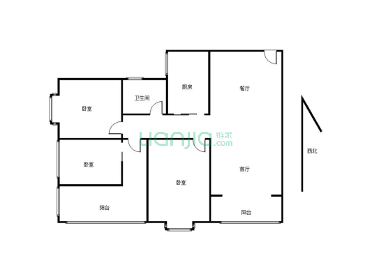 此房实用面积多10多平方  随时可以看房-户型图