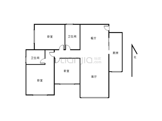 逸都江城 3室2厅 南-户型图