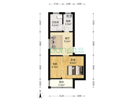 群谊新村东区 1室1厅1卫 0平方