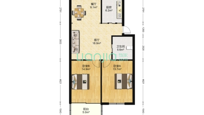 白沙通苑二手房实景图