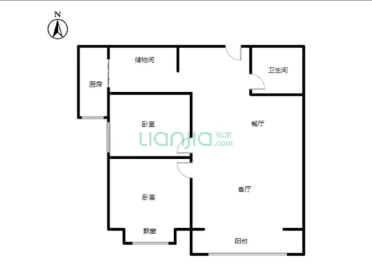 南向格局 楼层好 视野宽阔 适合居住-户型图