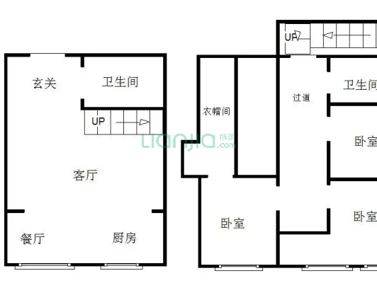 钻石广场 3室2厅 南-户型图