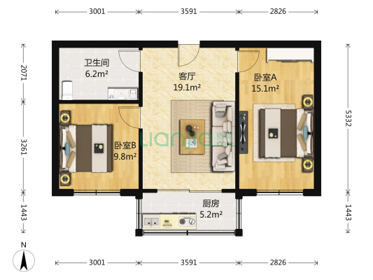 开放小区，小区适宜居住，交通方便快捷，生活配套完。