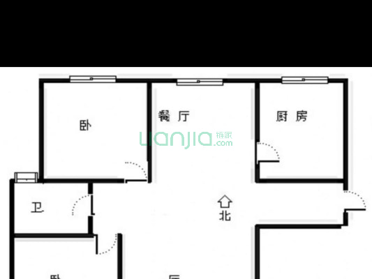 房源户型方正    南北通透    视野宽阔-户型图