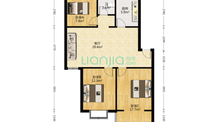 紫运花园二手房实景图