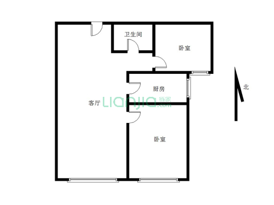 高铁新干线 3室2厅 南 北 南-户型图