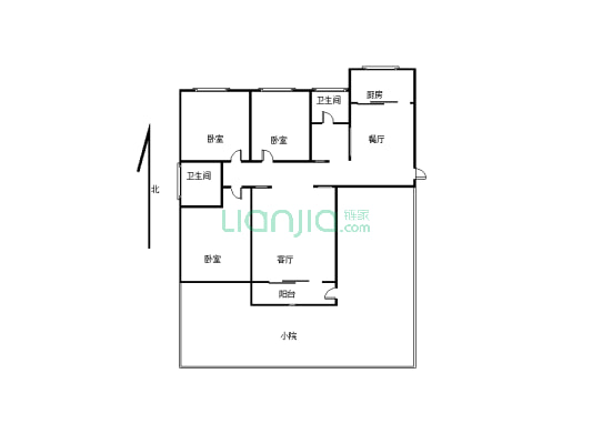 普罗旺斯 一楼带院  有证满两年 家具家电都拎包入住-户型图