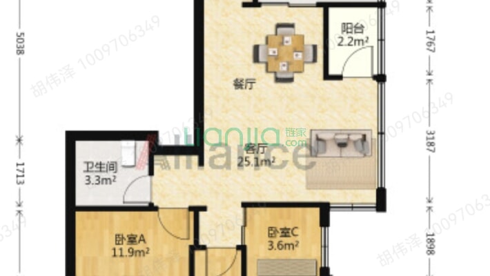 省计算中心宿舍二手房实景图