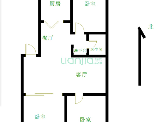 业主诚售兴平广场小区 三居满五不唯一 随时看房-户型图