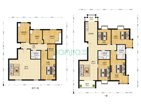 碧桂园小区C区 5室2厅3卫 156平方