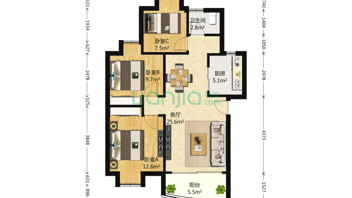 榆园三期二手房实景图