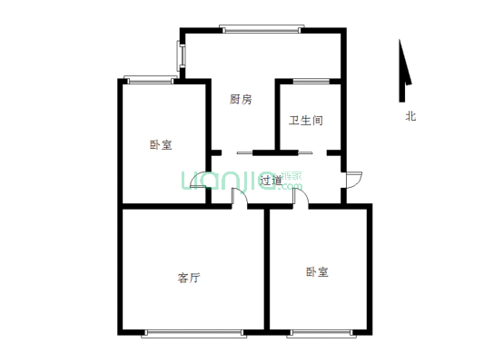 房子是满五唯一，全明户型，使用空间大-户型图